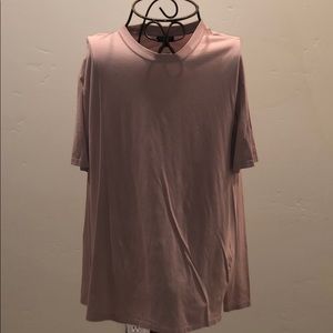Topshop dusty rose t-shirt dress